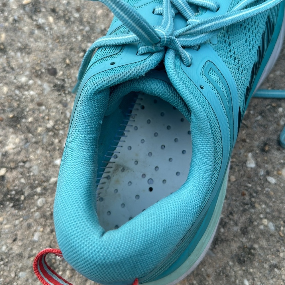 Hoka Teal Athletic Running Shoes - Picture 7 of 8